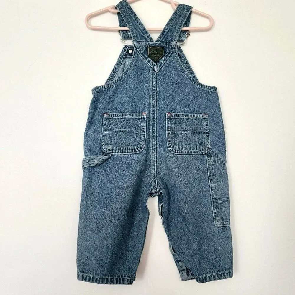 VINTAGE CLASSIC GAP Denim Jean Shortalls‎ 6 -12Mths Bib Overalls THE PERFECT FIT